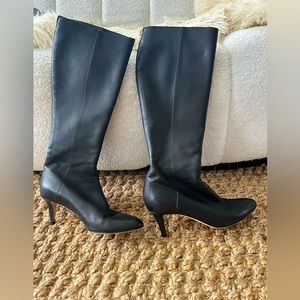 Jimmy Choo black knee high boots